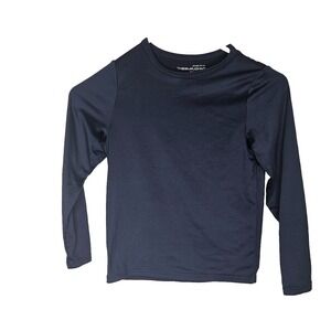 Thermajohn Navy Thermal Long Sleeve Top Youth M Base Layer Stretch Shirt